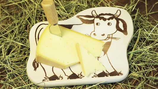 Produktfoto Brotzeitbrettchen mit Kuh